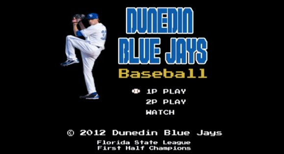 Screen cap from Nintendo 8-bit Dunedin Blue Jays video