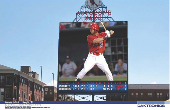 New Memphis scoreboard