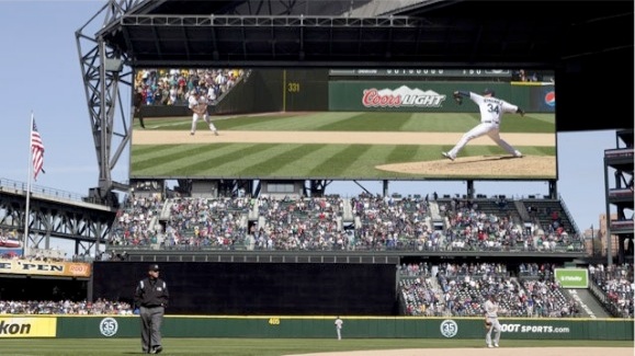 New Safeco Field video display -- Seattle Mariners New Safeco Field video display -- Seattle Mariners